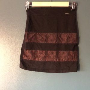 Lace detail pencil skirt